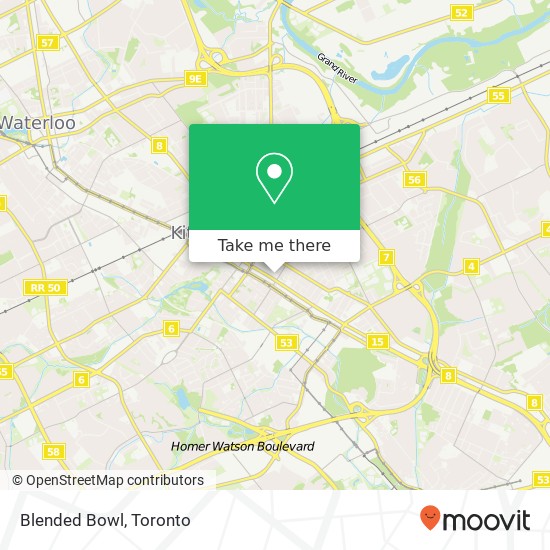 Blended Bowl, 300 King St E Kitchener, ON N2G 2L3 map