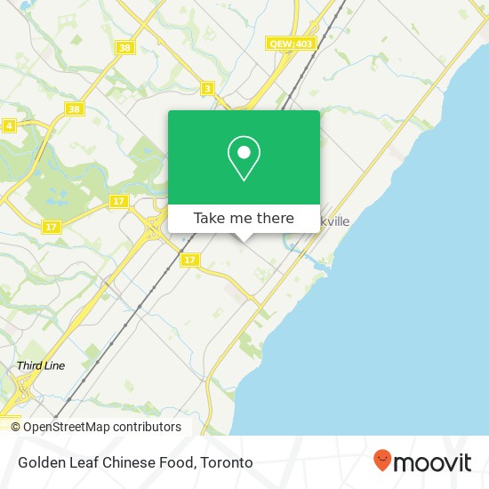 Golden Leaf Chinese Food map