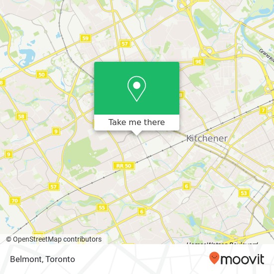 Belmont, 703 Belmont Ave W Kitchener, ON N2M 1P1 map