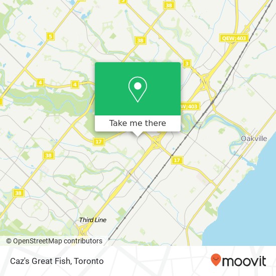 Caz's Great Fish, 270 N Service Rd W Oakville, ON L6M 2R8 map