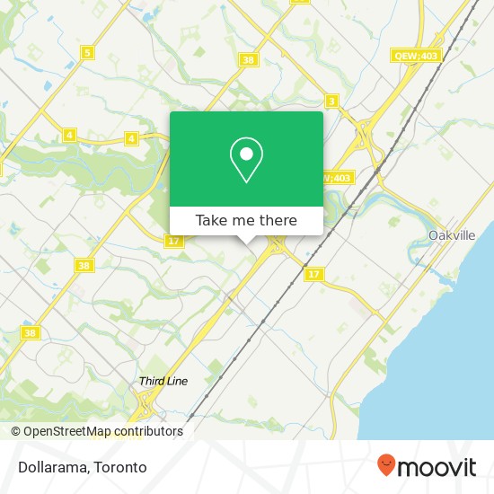 Dollarama, 290 N Service Rd W Oakville, ON L6M plan