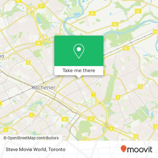 Steve Movie World, 385 Frederick St Kitchener, ON N2H 2P2 plan