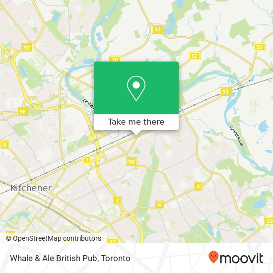 Whale & Ale British Pub, 1120 Victoria St N Kitchener, ON N2B 3T2 map