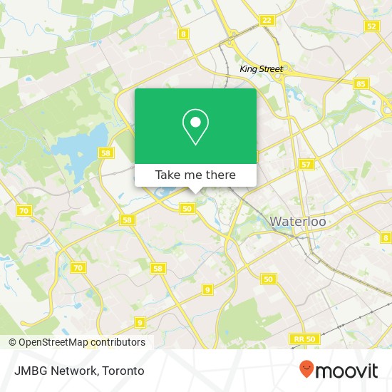 JMBG Network, Waterloo, ON N2L map