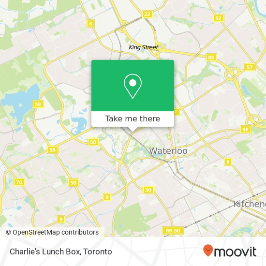 Charlie's Lunch Box, 160 University Ave W Waterloo, ON N2L map