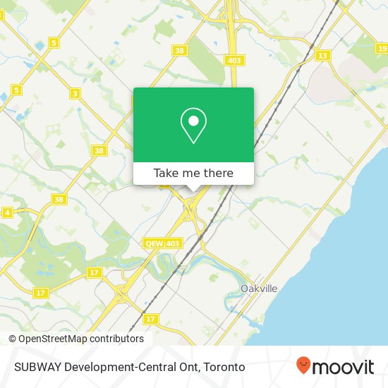 SUBWAY Development-Central Ont, 416 N Service Rd E Oakville, ON L6H 5R2 plan