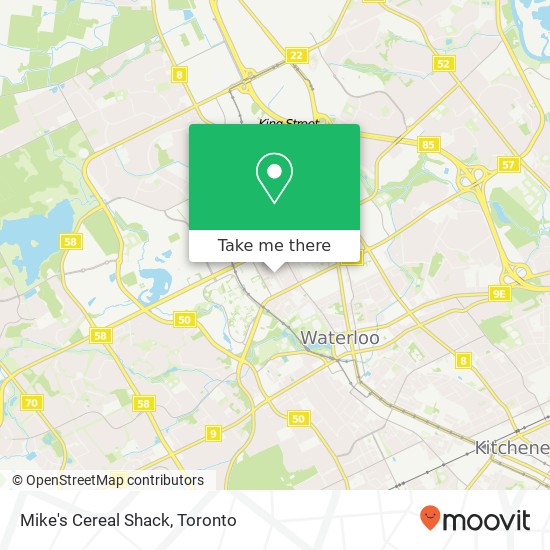 Mike's Cereal Shack, 271 Lester St Waterloo, ON N2L 3W6 map