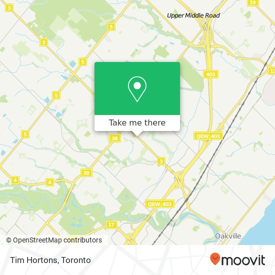 Tim Hortons, 1430 Trafalgar Rd Oakville, ON L6H 2L1 map