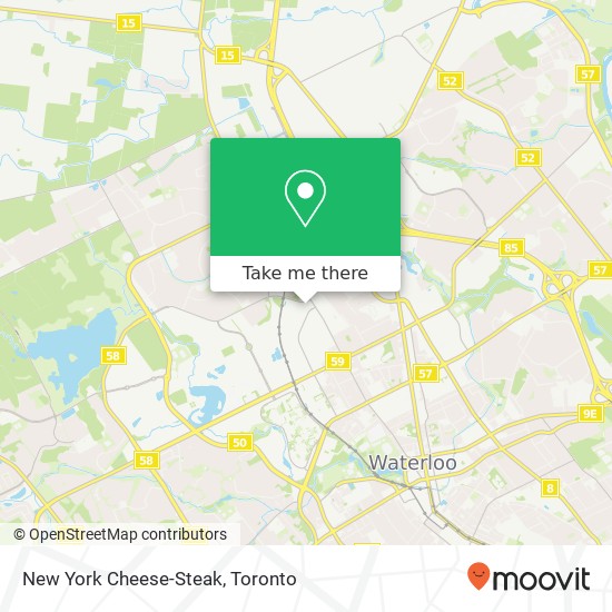 New York Cheese-Steak, 465 Phillip St Waterloo, ON N2L 6C7 map