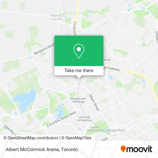 Albert McCormick Arena map
