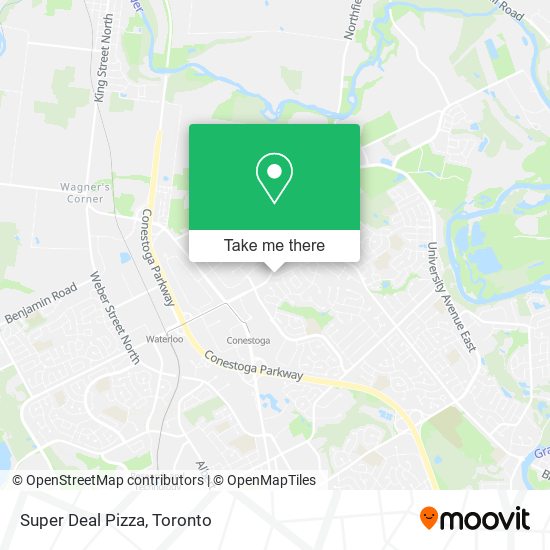 Super Deal Pizza map