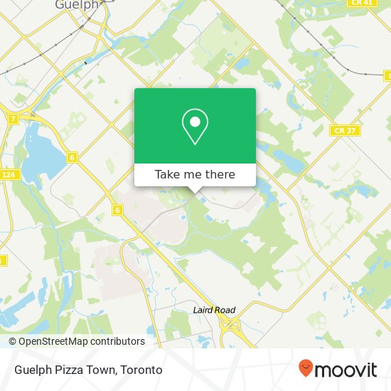 Guelph Pizza Town, 210 Kortright Rd W Guelph, ON N1G 4X4 plan