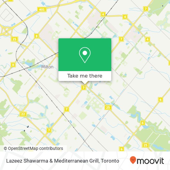 Lazeez Shawarma & Mediterranean Grill, 598 Ontario St S Milton, ON L9T 5E4 map