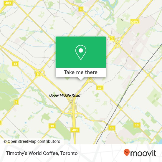 Timothy's World Coffee, 2055 Winston Park Dr Oakville, ON L6H map