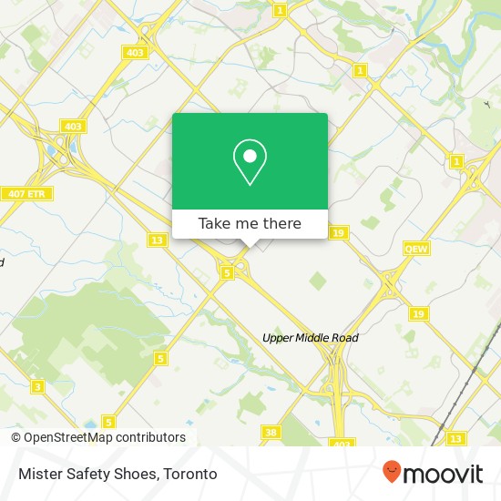 Mister Safety Shoes, 2500 Hyde Park Gate Oakville, ON L6H 6M2 map