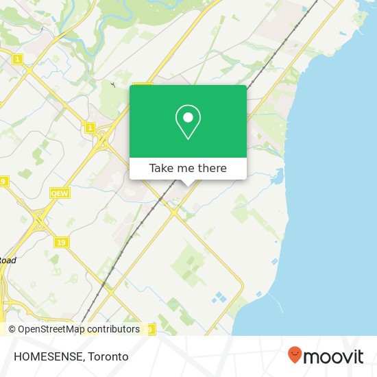 HOMESENSE, 1865 Lakeshore Rd W Mississauga, ON L5J map