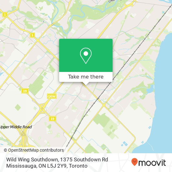 Wild Wing Southdown, 1375 Southdown Rd Mississauga, ON L5J 2Y9 plan