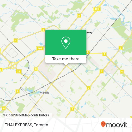 THAI EXPRESS, 870 Main St E Milton, ON L9T 0J4 map