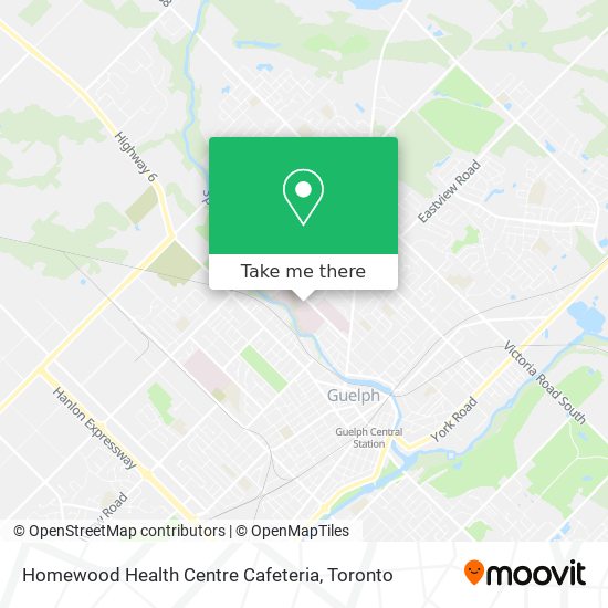 Homewood Health Centre Cafeteria map