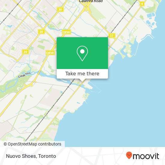 Nuovo Shoes, 34 Lakeshore Rd E Mississauga, ON L5G plan