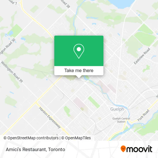 Amici's Restaurant map