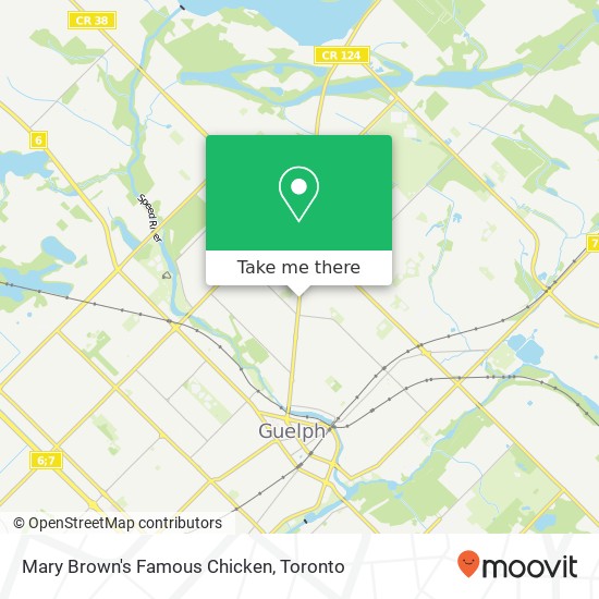 Mary Brown's Famous Chicken, 380 Eramosa Rd Guelph, ON N1E 6R2 plan