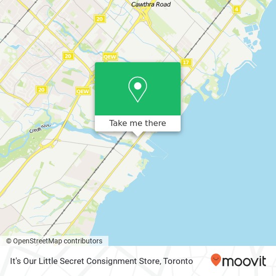 It's Our Little Secret Consignment Store, 62 Lakeshore Rd E Mississauga, ON L5G 1E1 map