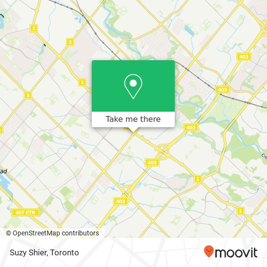 Suzy Shier, 5100 Erin Mills Pkwy Mississauga, ON L5M map