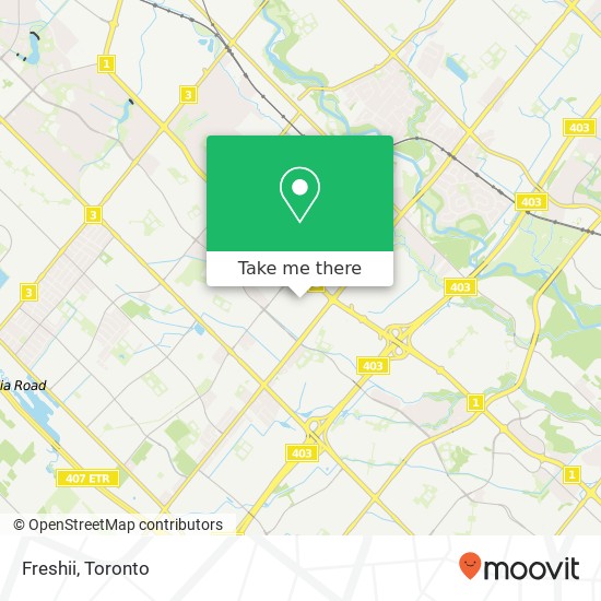 Freshii, Mississauga, ON L5M map