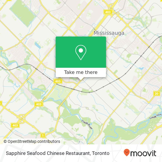 Sapphire Seafood Chinese Restaurant, 1100 Burnhamthorpe Rd W Mississauga, ON L5C map