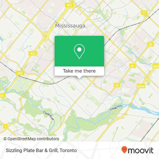 Sizzling Plate Bar & Grill, 3181 Wolfedale Rd Mississauga, ON L5C 1V8 map