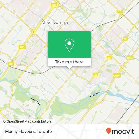 Manny Flavours, 3092 Mavis Rd Mississauga, ON L5C 1T8 plan