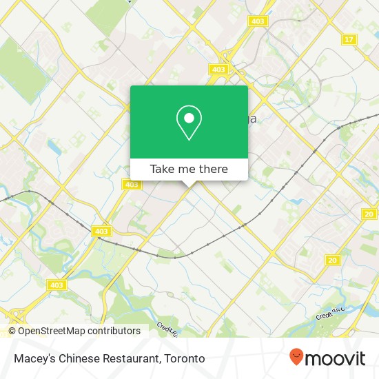 Macey's Chinese Restaurant, 780 Burnhamthorpe Rd W Mississauga, ON L5C plan