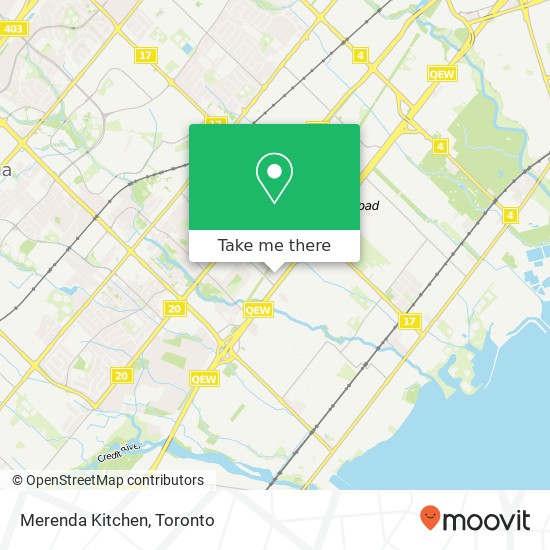 Merenda Kitchen, 2021 Cliff Rd Mississauga, ON L5A 3N7 map