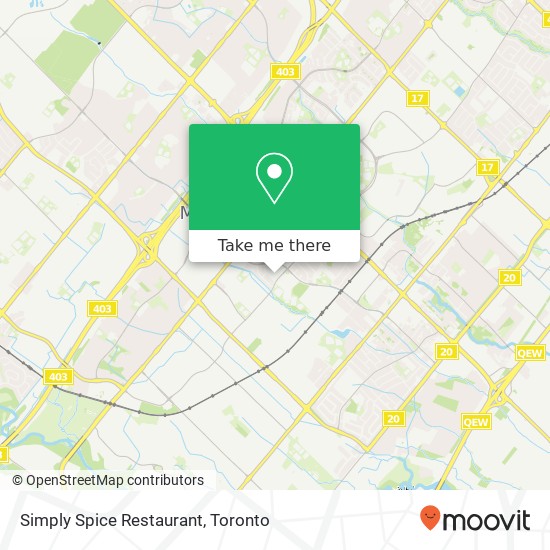 Simply Spice Restaurant, 325 Central Pkwy W Mississauga, ON L5B 3X9 plan