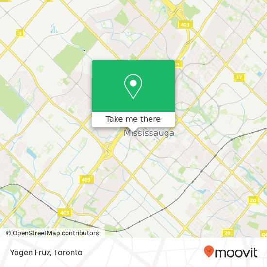 Yogen Fruz, 309 Rathburn Rd W Mississauga, ON L5B map