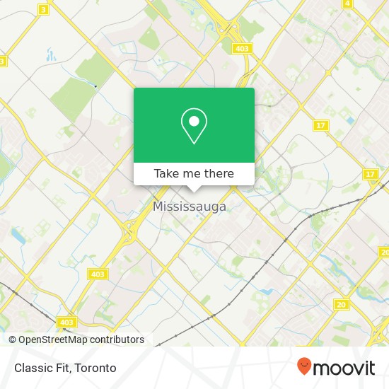 Classic Fit, Mississauga, ON L5B map