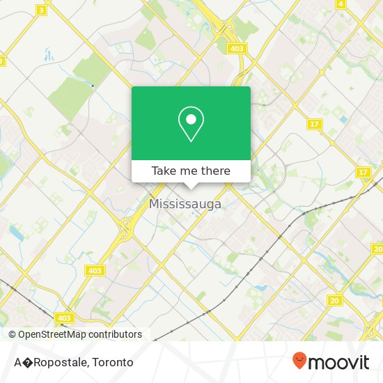 A�Ropostale, Mississauga, ON L5B map