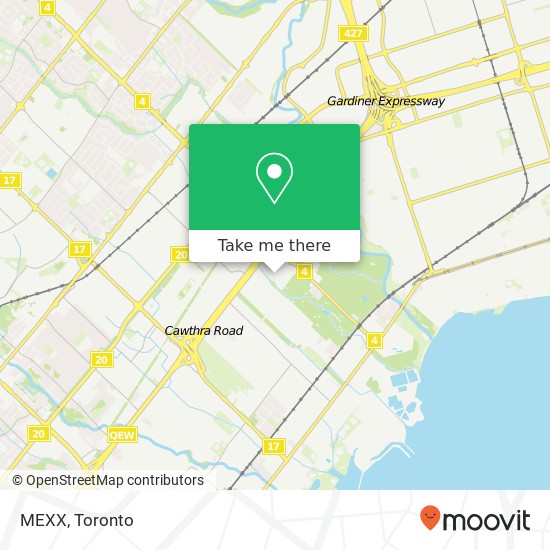 MEXX, Mississauga, ON L5E map
