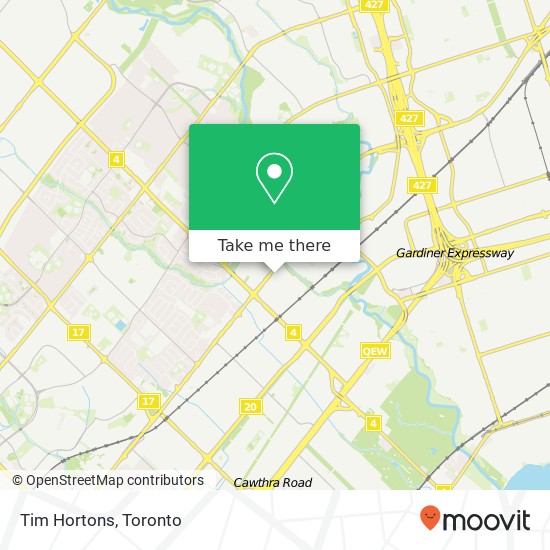 Tim Hortons, 1500 Dundas St E Mississauga, ON L4X 1L4 plan