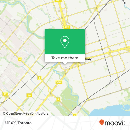 MEXX, Toronto, ON M9C map