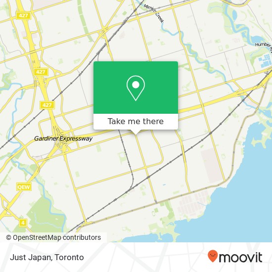 Just Japan, 562 Kipling Ave Toronto, ON M8Z map