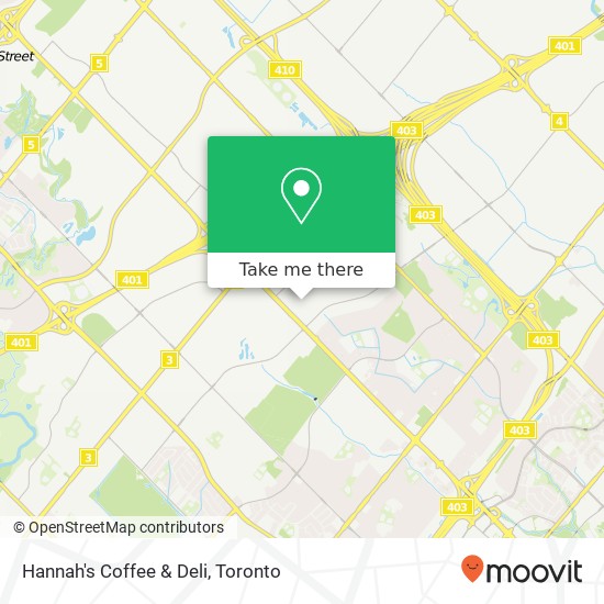 Hannah's Coffee & Deli, 75 Watline Ave Mississauga, ON L4Z plan