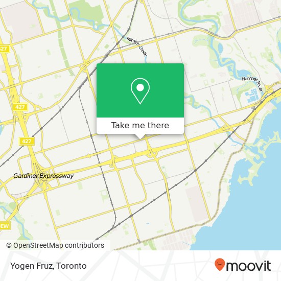 Yogen Fruz, 1025 The Queensway Toronto, ON M8Z map