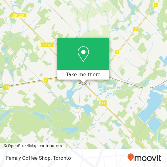 Family Coffee Shop, 8 Main St N Halton Hills, ON L7J map