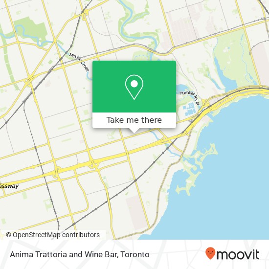 Anima Trattoria and Wine Bar, 666 The Queensway Toronto, ON M8Y 1K7 plan