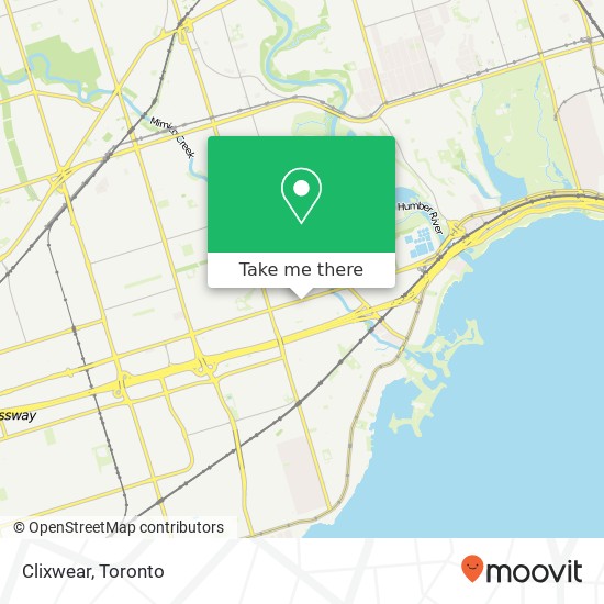 Clixwear, 641 The Queensway Toronto, ON M8Y 1K6 map