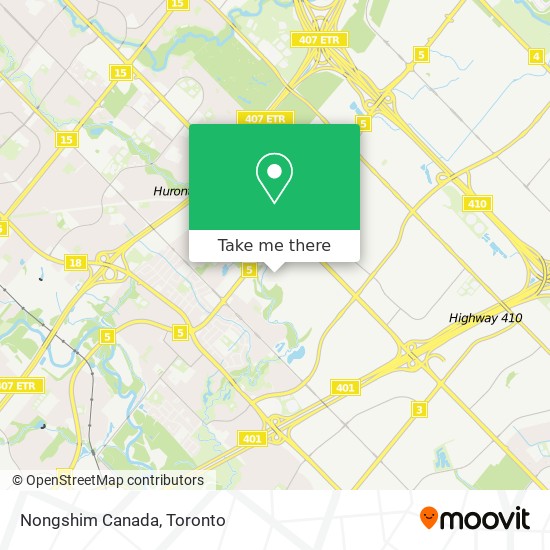Nongshim Canada map