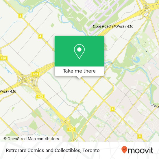 Retrorare Comics and Collectibles map