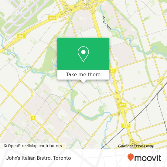 John's Italian Bistro, 79 Thicket Rd Toronto, ON M9C 2T4 map